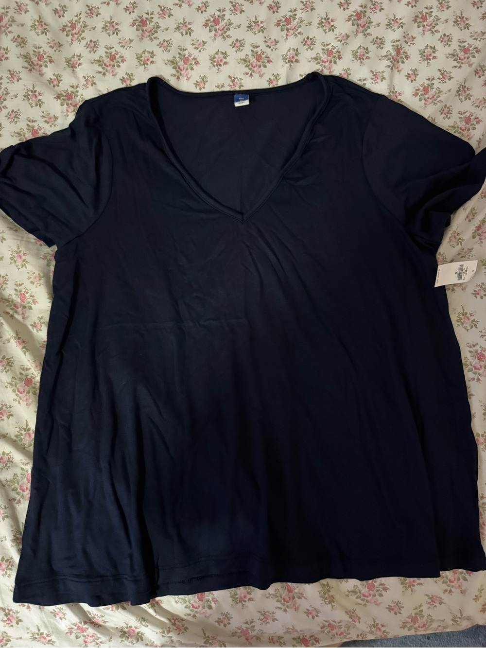 Old Navy Women's Navy V-Neck Short Sleeve Tee